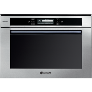 Microwave oven with combination forced air and grill
