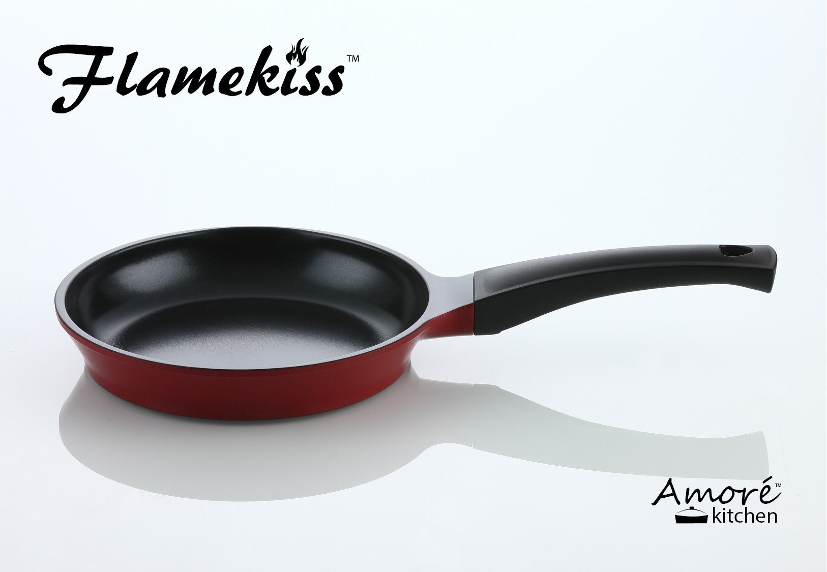 Flamekiss 8 Red Ceramic Coated Nonstick Fry Pan