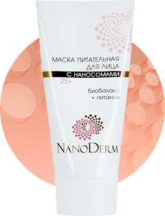 Nourishing mask for the face with Nanosomes 25+