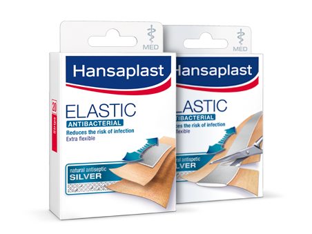 Hansaplast Elastic antibacterial plasters