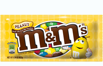M&Ms with peanuts
