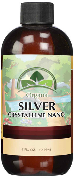 Organa Crystalline Nano Colloidal Silver 30PPM - Immune System Booster 8 Ounce
