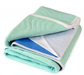 Aleva® Bed Pad Washable - ABSO® 3 litre Waterproof PU 1x1m + tuck-ins