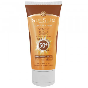 SunSafe Oil-Free, Anti acne Sunscreen Cream (SPF:50)