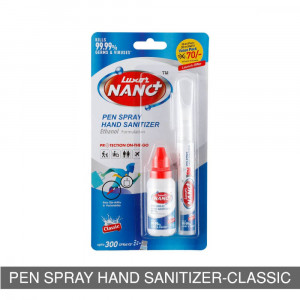 Luxor Nano Hand Sanitizer with Refill bottle -Classic