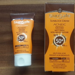 SunSafe Oil-Free Sunscreen Cream (SPF:50)