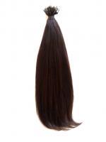 European Virgin Remy Human Hair, Nano Tip, Straight, 18'' Colour 4 - Dark Hazel Brown