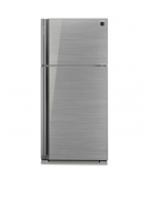 Premium Top Mount Refrigerator with Silver Glass Door Finish 581L