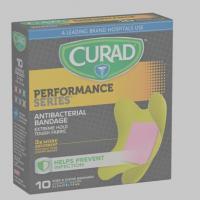 Curad Performance Series™ Assorted Colors, Knee/Elbow Antibacterial Bandage
