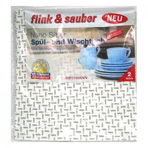 Flink & sauber Nano Silber Spül- und Wischtuch